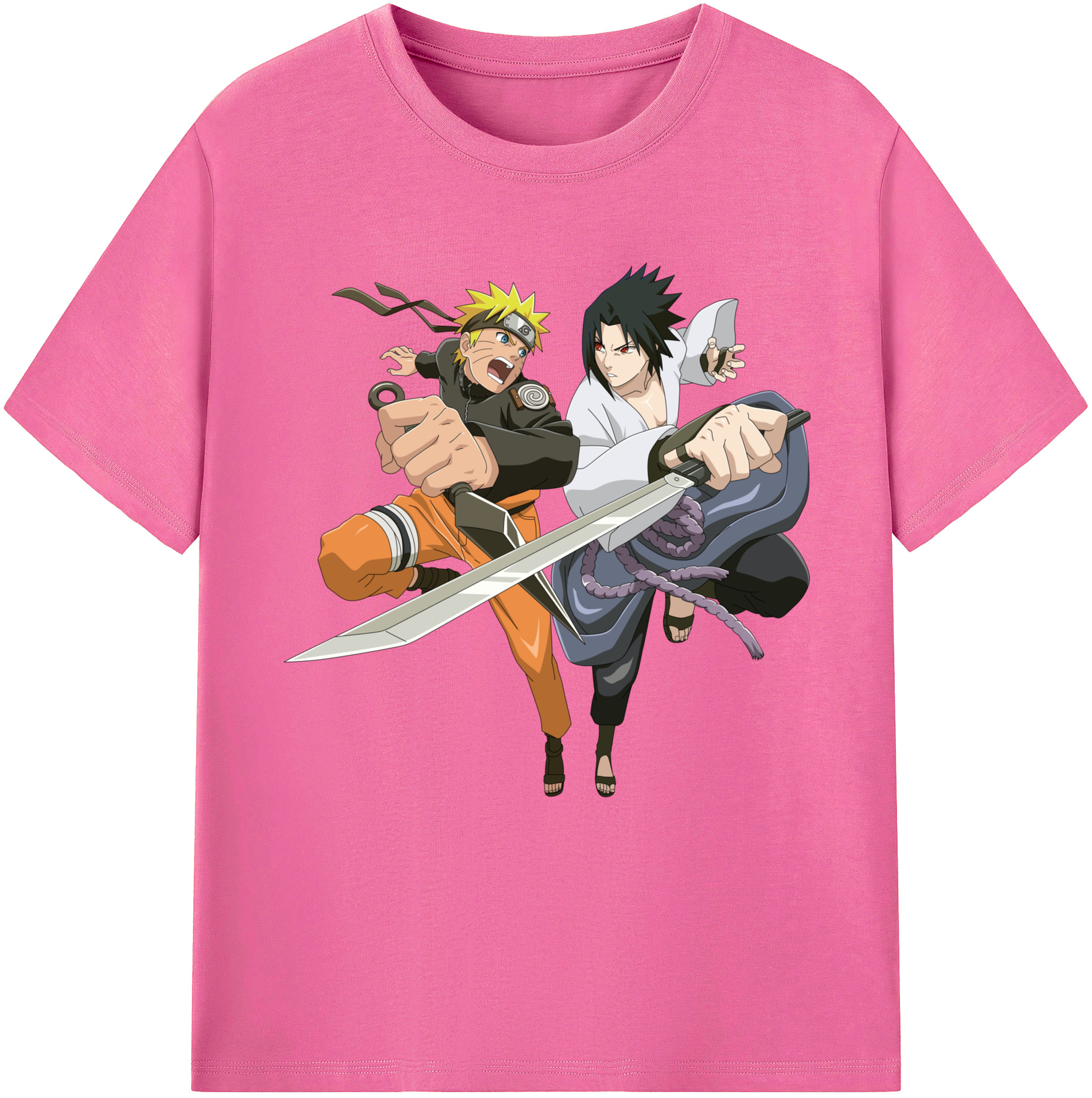（画像用） NARUTO -ナルト- うずまき ナルト Uzumaki Naruto レディースカジュアルプリントTシャツ（綿100％）